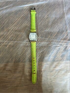 Gossip Women’s Quartz Watch Lime Green Genuine Leather Strap